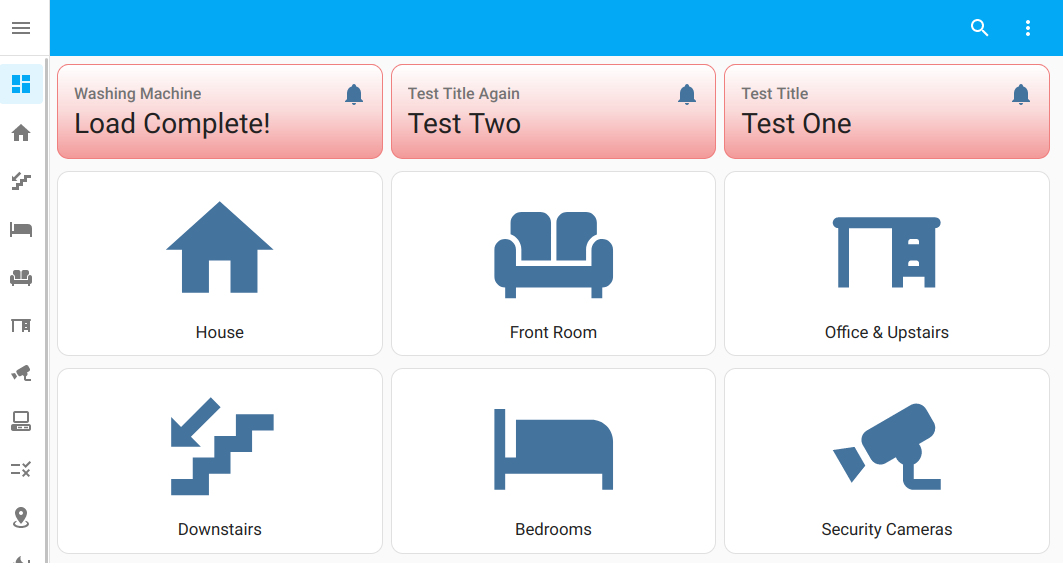 Screenshot of Dashboard with Notifications